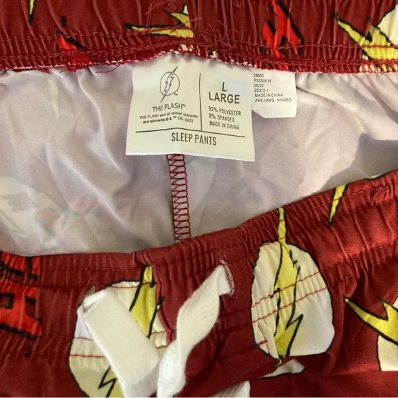The FLASH Sleep Pants Size Large Unisex NEW Pajama Bottoms Fun! - Picture 3 of 8
